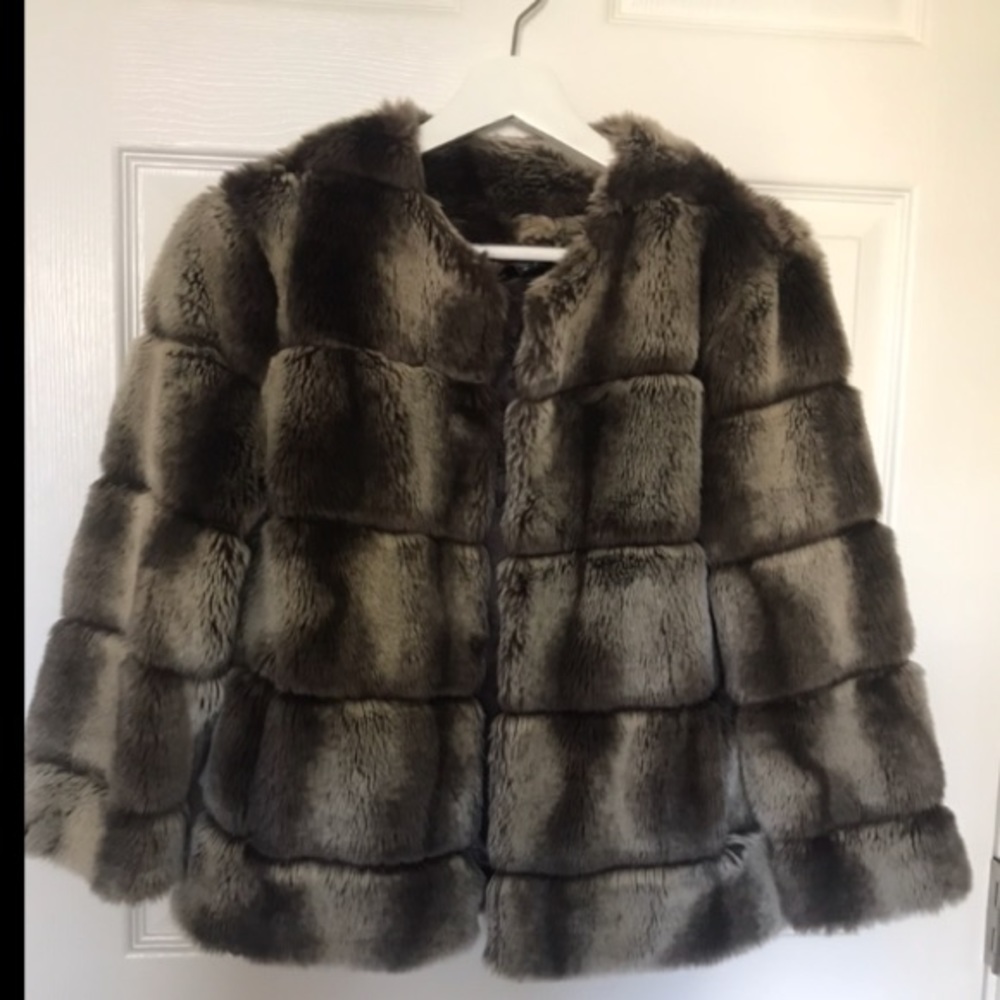 Express Faux Fur Jacket Size XS